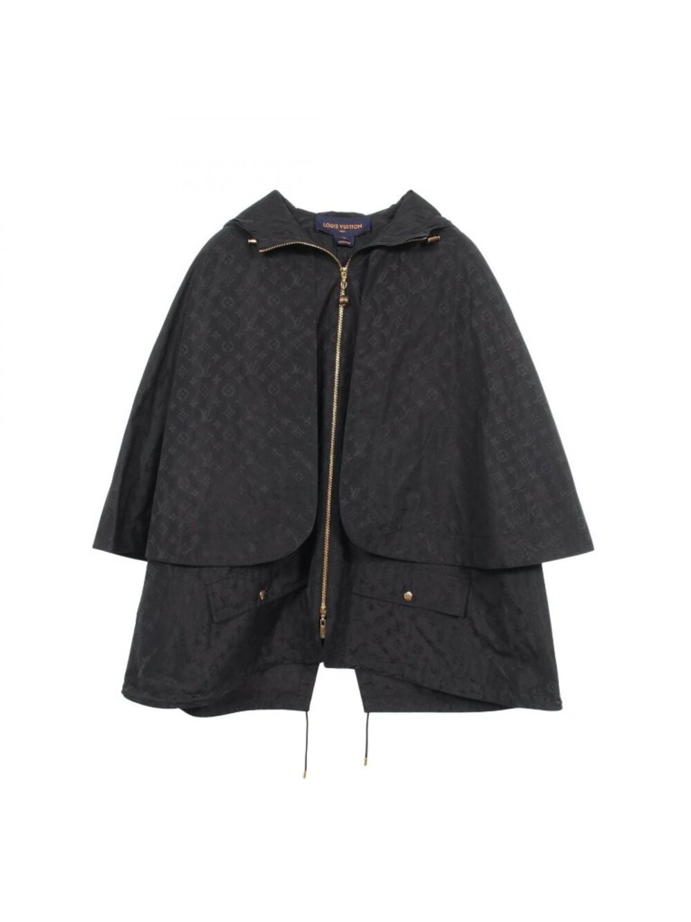 Louis Vuitton Monogram Hooded Silk Poncho Cape